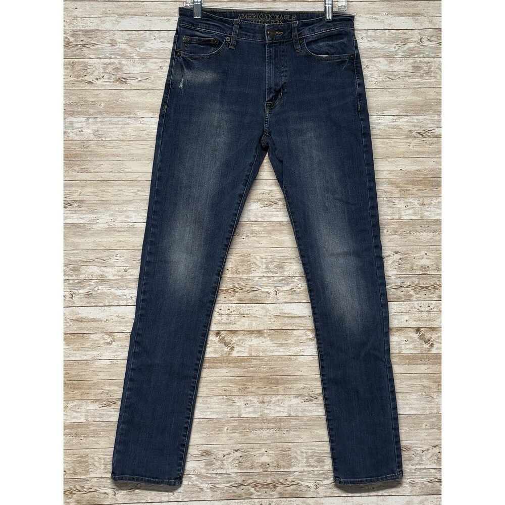 American Eagle 360 Extreme Flex Slim Jeans Mens 30x33 (Actual) Distressed